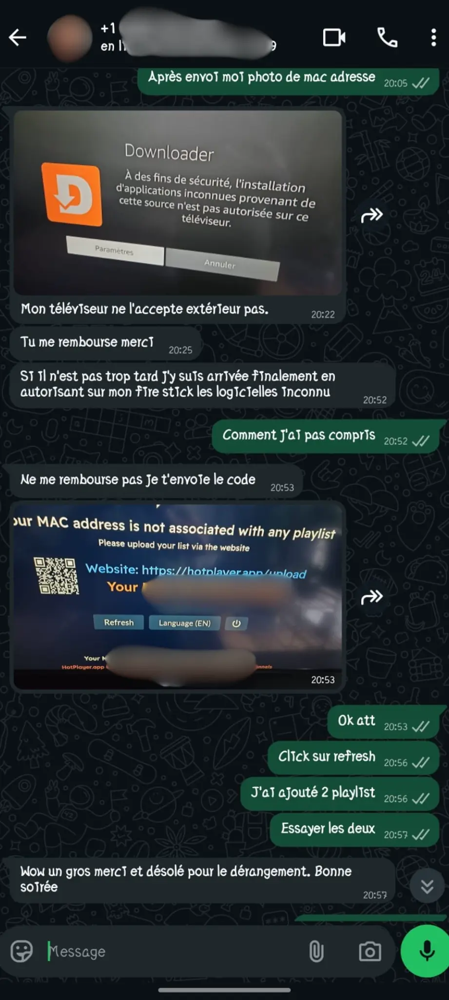 client satisfait iptv quebec activation instantanée abonnement