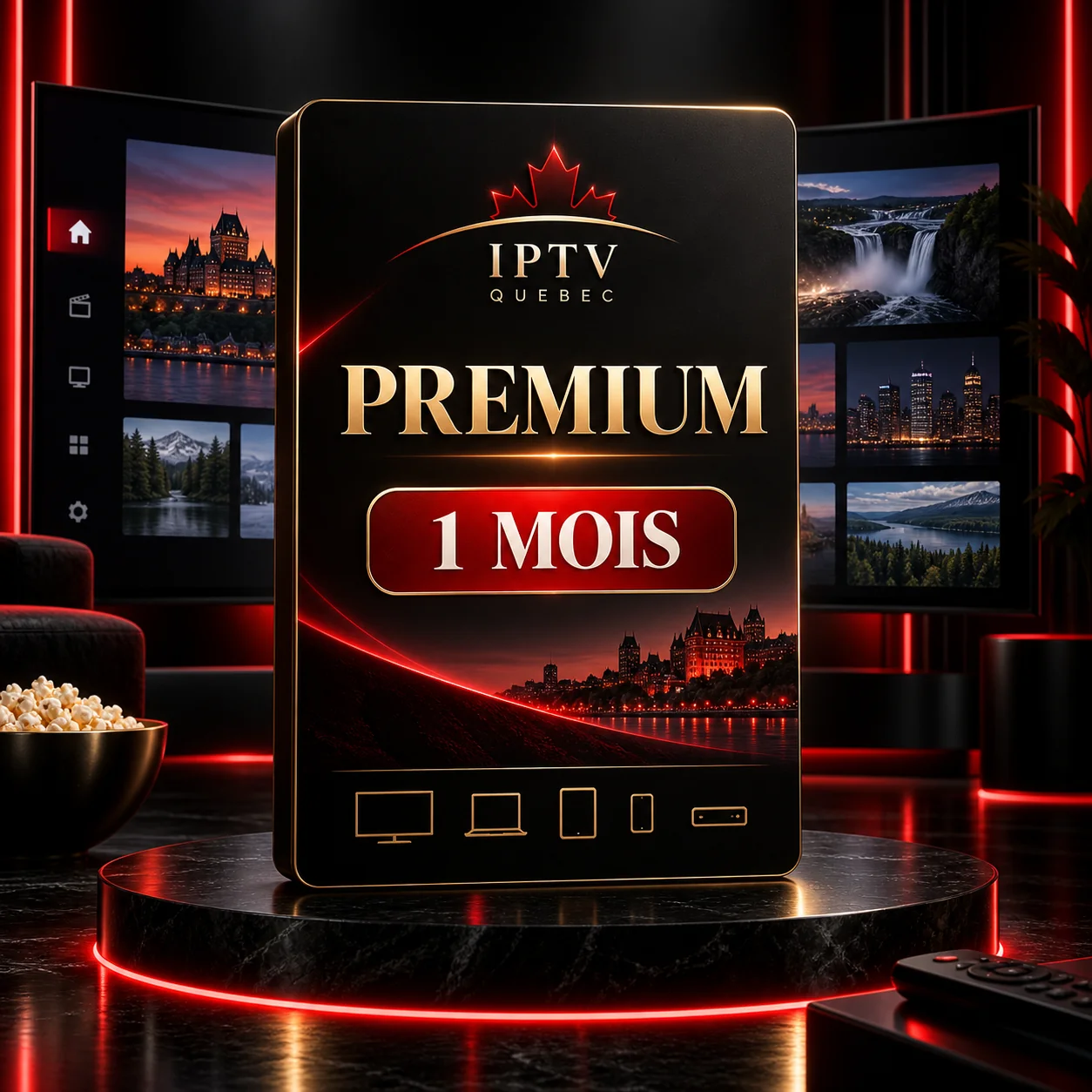 Abonnement IPTV Quebec Premium 1 mois